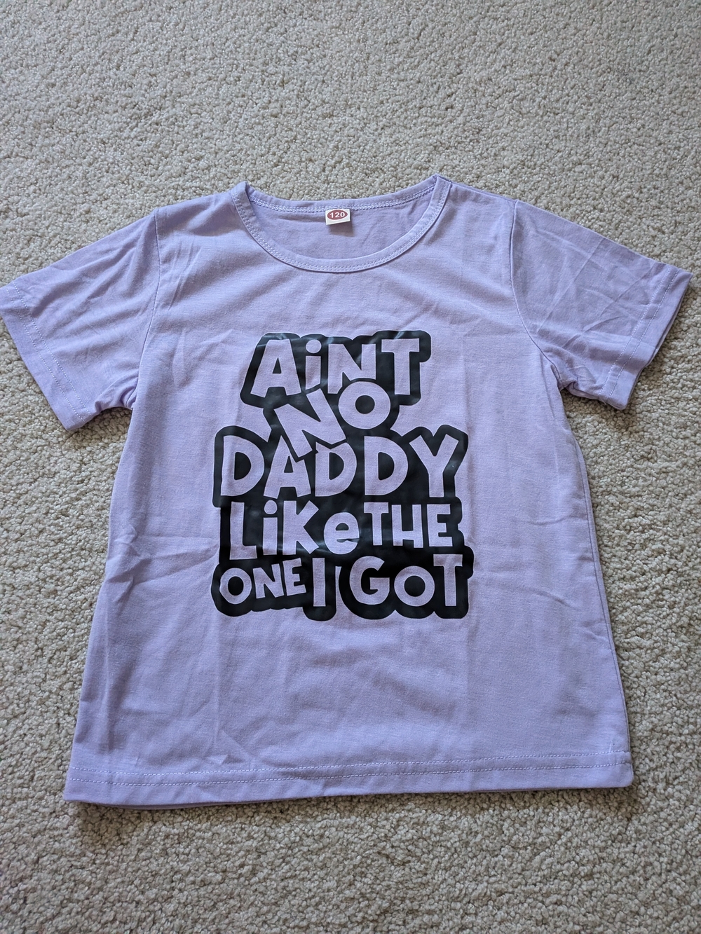Kids Lavender Graphic Tee - 'Ain't No Daddy Like The One I Got'